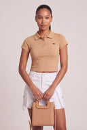 Paige Crop Polo Top