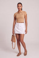 Paige Crop Polo Top