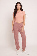Paige Crop Polo Top