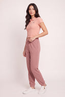Paige Crop Polo Top