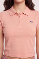 Paige Crop Polo Top