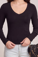 Long Sleeve V-Neck T-Shirt