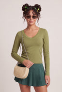 Long Sleeve V-Neck T-Shirt