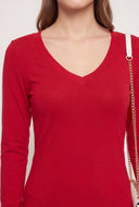 Long Sleeve V-Neck T-Shirt