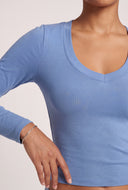 Long Sleeve V-Neck T-Shirt