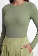 Classic Crew Neck Long Sleeve Tee