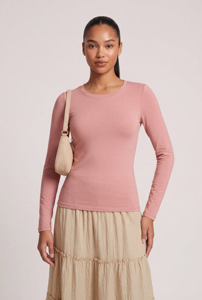 Classic Crew Neck Long Sleeve Tee