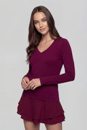Classic V-Neck Long Sleeve Tee