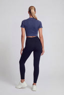 High-Waist Seamless Ankle Leggings
