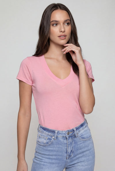 Classic V-Neck Short Sleeve T-Shirt