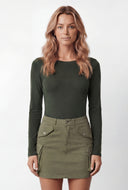 Macie Long Sleeve Crew Neck T-Shirt