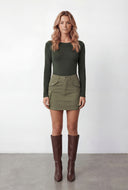 Macie Long Sleeve Crew Neck T-Shirt