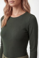 Macie Long Sleeve Crew Neck T-Shirt