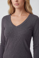 Akira V-Neck Long Sleeve Tee