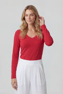 Akira V-Neck Long Sleeve Tee