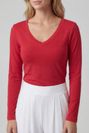 Akira V-Neck Long Sleeve Tee