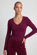 Akira V-Neck Long Sleeve Tee