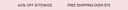 40% OFF SITEWIDE FREE SHIPPING ON ORDERS OVER $75