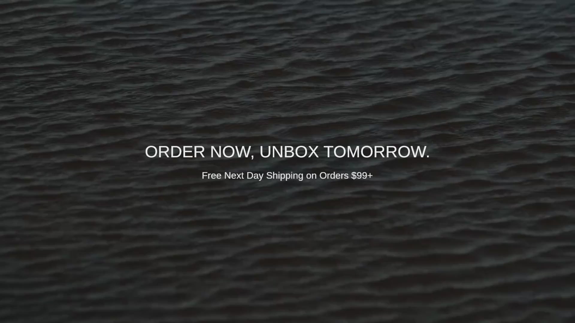 ORDER NOW, UNBOX TOMORROW. 
FREE NEXT DAY SHIPPING ON ORDERS $99+